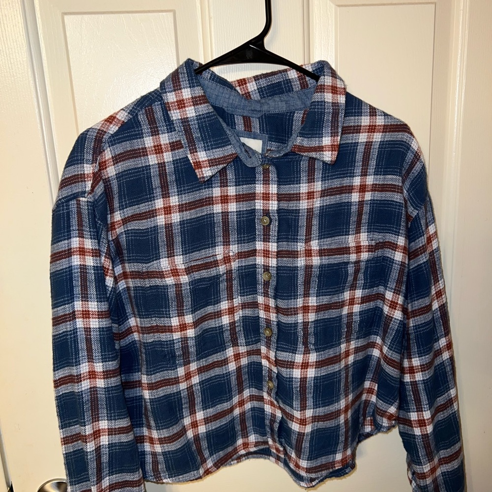 American eagle crop flannel